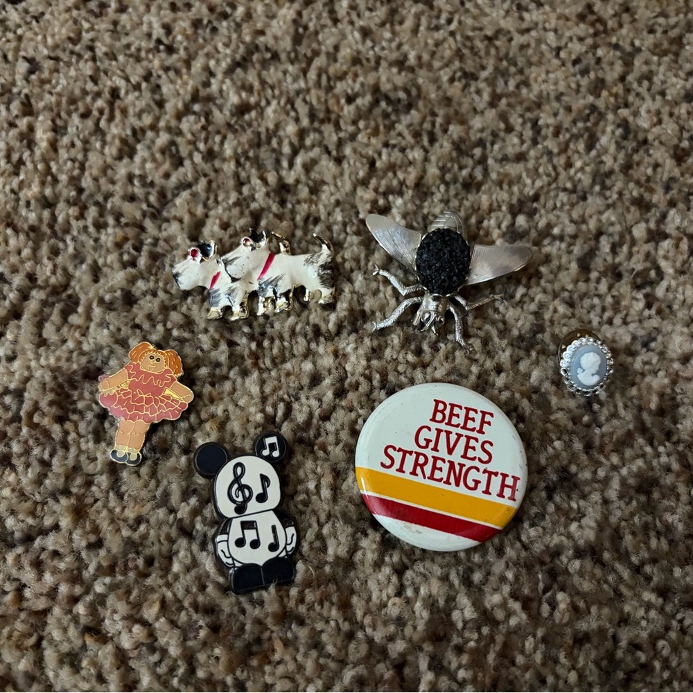 Assorted Animal and Music Themed Pins